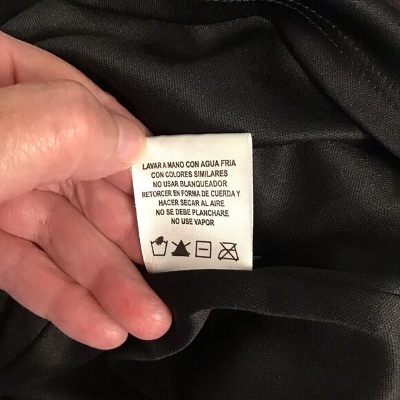 Sag Harbor Womens 1X Midi Skirt Floral Sheer Lace Elastic Waist Lined Pull On - Picture 8 of 8